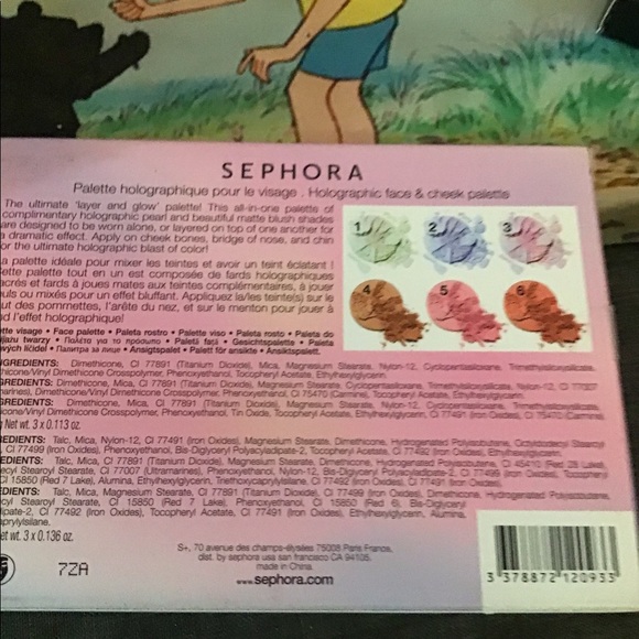 Sephora Eyes and Brows Brushes with Holographic Face and cheek palette - Picture 9 of 11